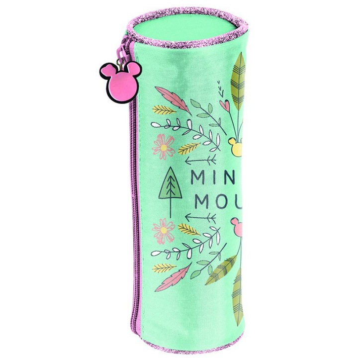 Penar cilindru Minnie Mouse, 21x7 cm Multicolor