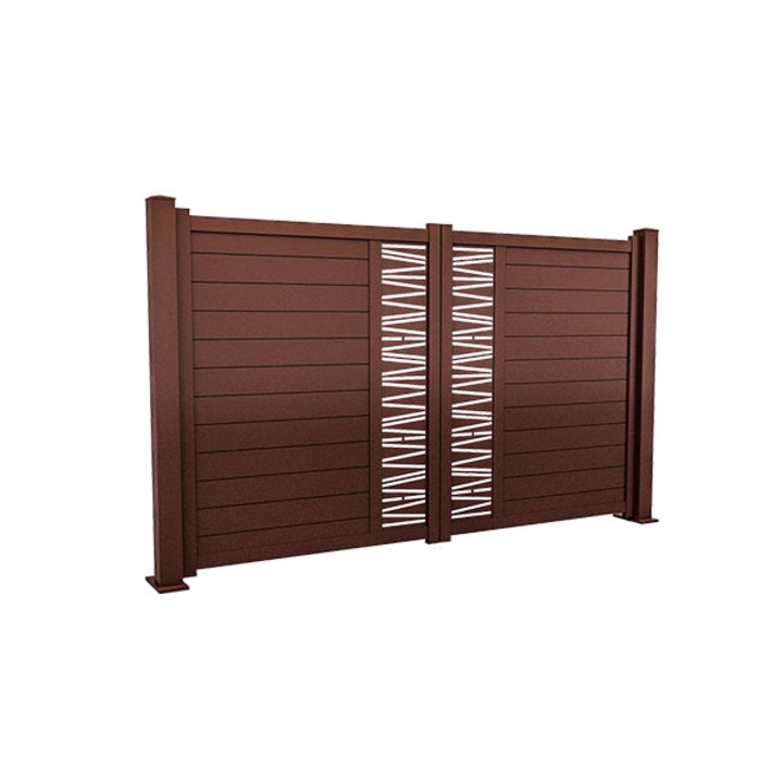 Poarta Tundra,Stift Lux Design,Aluminiu, maro 900x1800