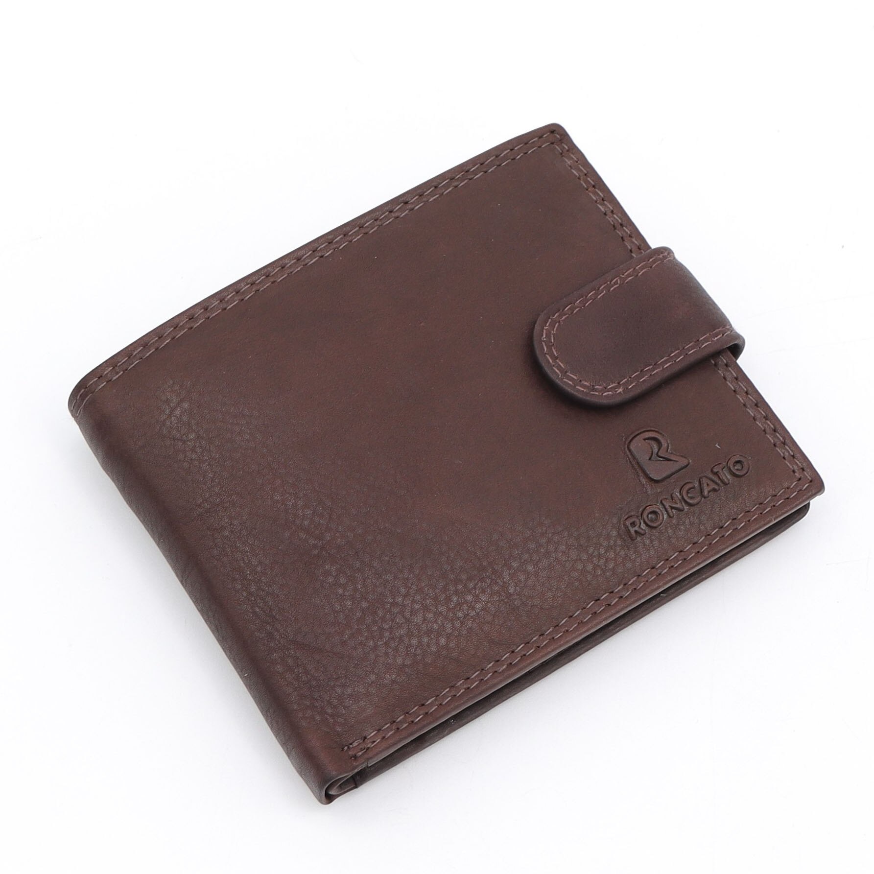 Portofel barbati Roncato PT622, piele naturala, Maro