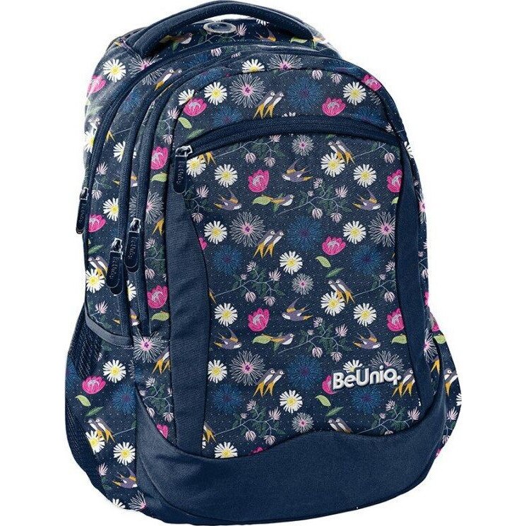 Rucsac scoala BeUniq Spring 43x30x20 cm Albastru