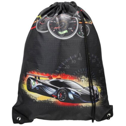 Sac de umar cu snur Sport Car, Spirit, 47 x 34 cm