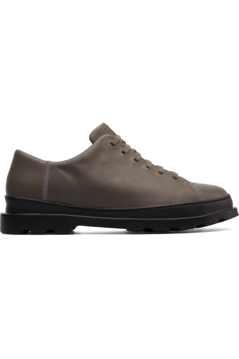 Pantofi gri, piele naturala, casual, Gri