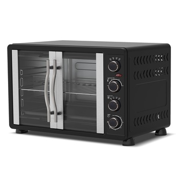 Cuptor Electric Convectie TurboTronic TT-FEO45, 2000W, 230 de grade, 45L, Timer, Grill,Rotisor, Negru Cuptor Electric Convectie TurboTronic TT-FEO45, 2000W, 230 de grade, 45L, Timer, Grill,Rotisor, Negru