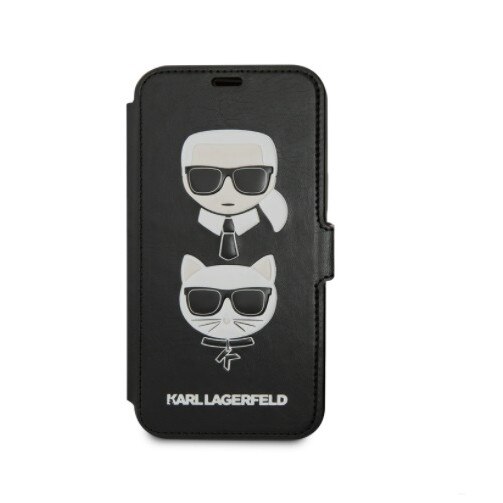 Husa Flip Karl Lagerfeld pentru iPhone 12 Mini - KLFLBKSP12SFKICKC