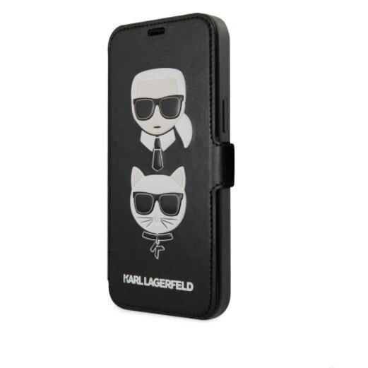 Husa Flip Karl Lagerfeld pentru iPhone 12 / 12 Pro - KLFLBKSP12MFKICKC