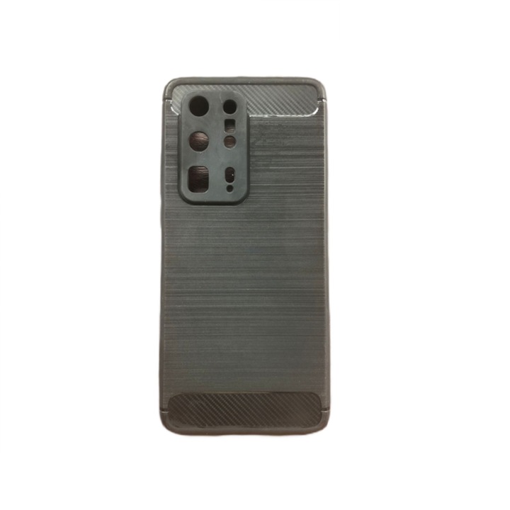 Husa de protectie cu insertii carbon pentru Huawei P40 Pro Plus, bumper, Negru, ATX-BBL3030