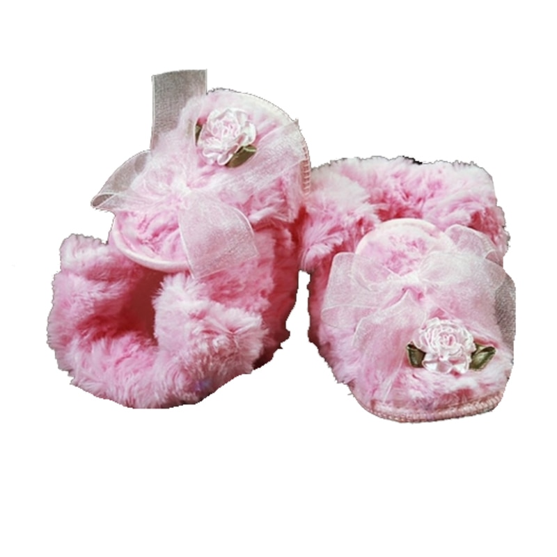 Botosei eleganti pentru fete Christopher Baby Club 3412R-12-0-3-luni, Roz 6-9 luni