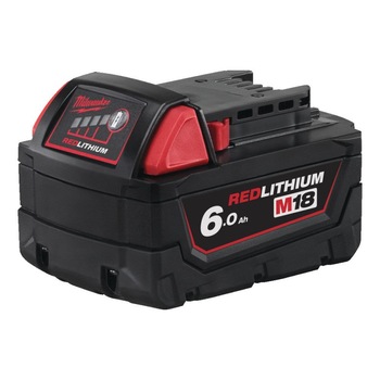 Acumulator Redlithium-Ion Milwaukee M18B6, 18V, 6 Ah Acumulator Redlithium-Ion Milwaukee M18B6, 18V, 6 Ah