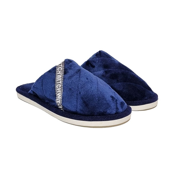 Papuci casa barbati Trendd Witch, Bleumarin