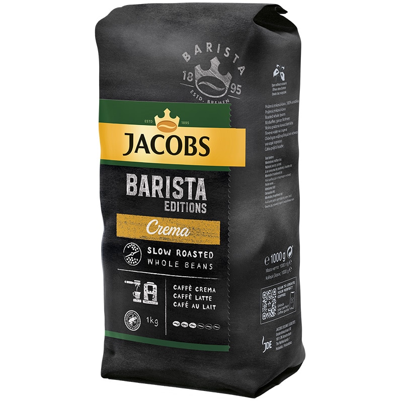 Кофе якобс бариста. Jacobs Barista Edition crema. Jacobs Barista в зернах. Jacobs Barista Editions.