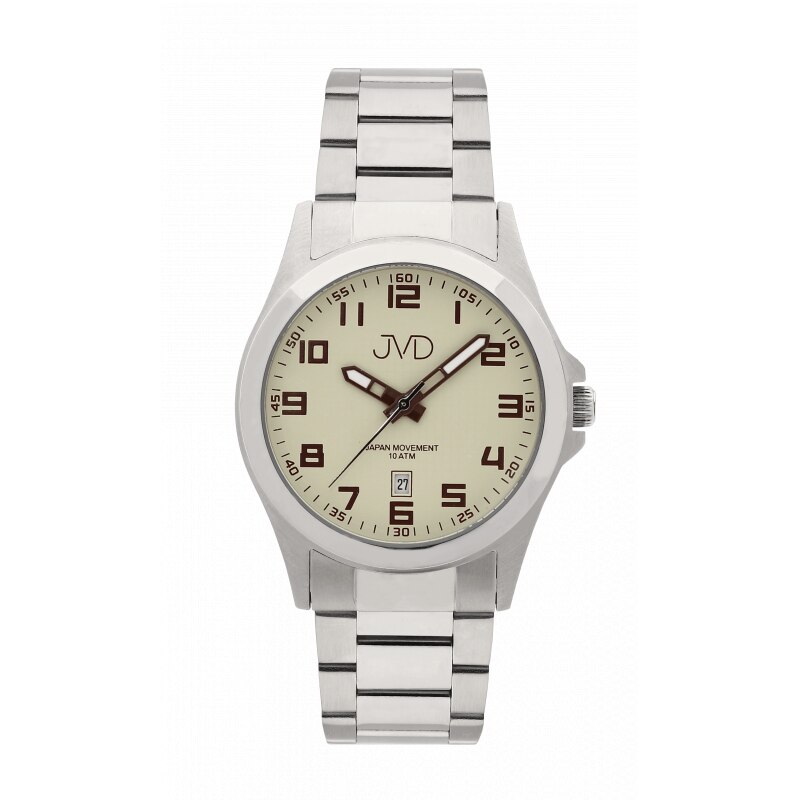 Ceas barbati JVD J1041.8, Otel inoxidabil, Argintiu