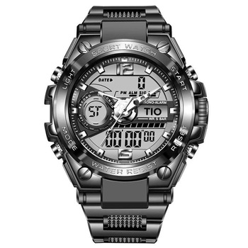 Ceas barbatesc de mana TIO, Digital, Analog, Dual Time, Stil Militar, Army, Quartz, Sport, Alarma, Cronometru Ceas barbatesc de mana TIO, Digital, Analog, Dual Time, Stil Militar, Army, Quartz, Sport, Alarma, Cronometru