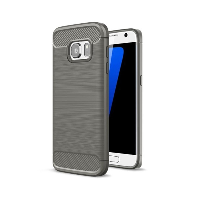 Husa de protectie cu insertii carbon pentru Huawei Mate 10, bumper, Gri, ATX-BBL3018