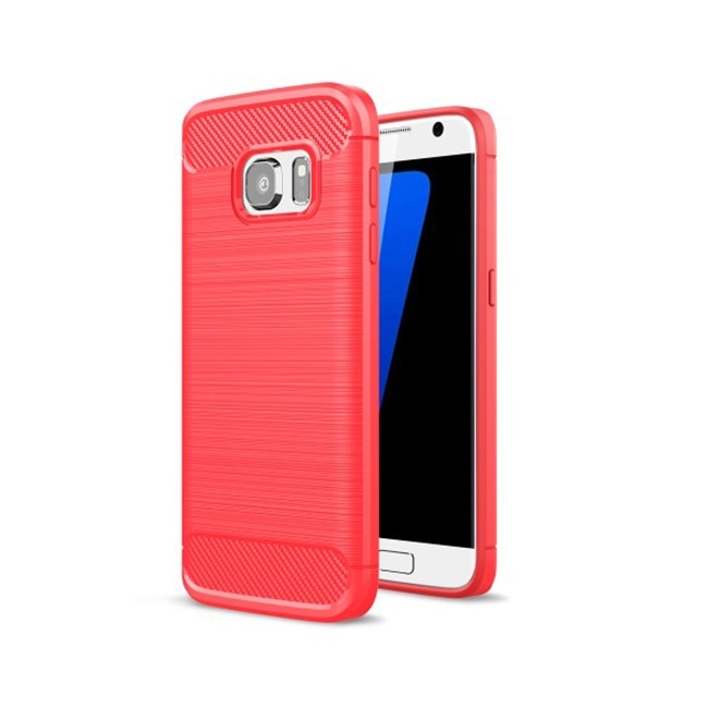 Husa de protectie cu insertii carbon pentru Huawei Mate 10, bumper, Rosu, ATX-BBL3019