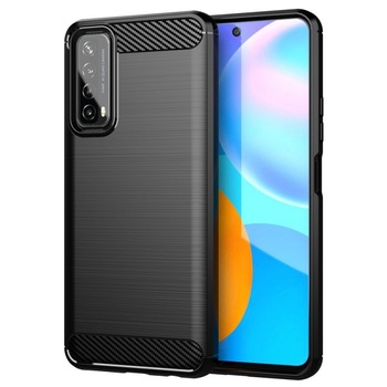 Husa de protectie cu insertii carbon pentru Huawei P Smart 2020, bumper, Negru, ATX-BBL3024 Husa de protectie cu insertii carbon pentru Huawei P Smart 2020, bumper, Negru, ATX-BBL3024