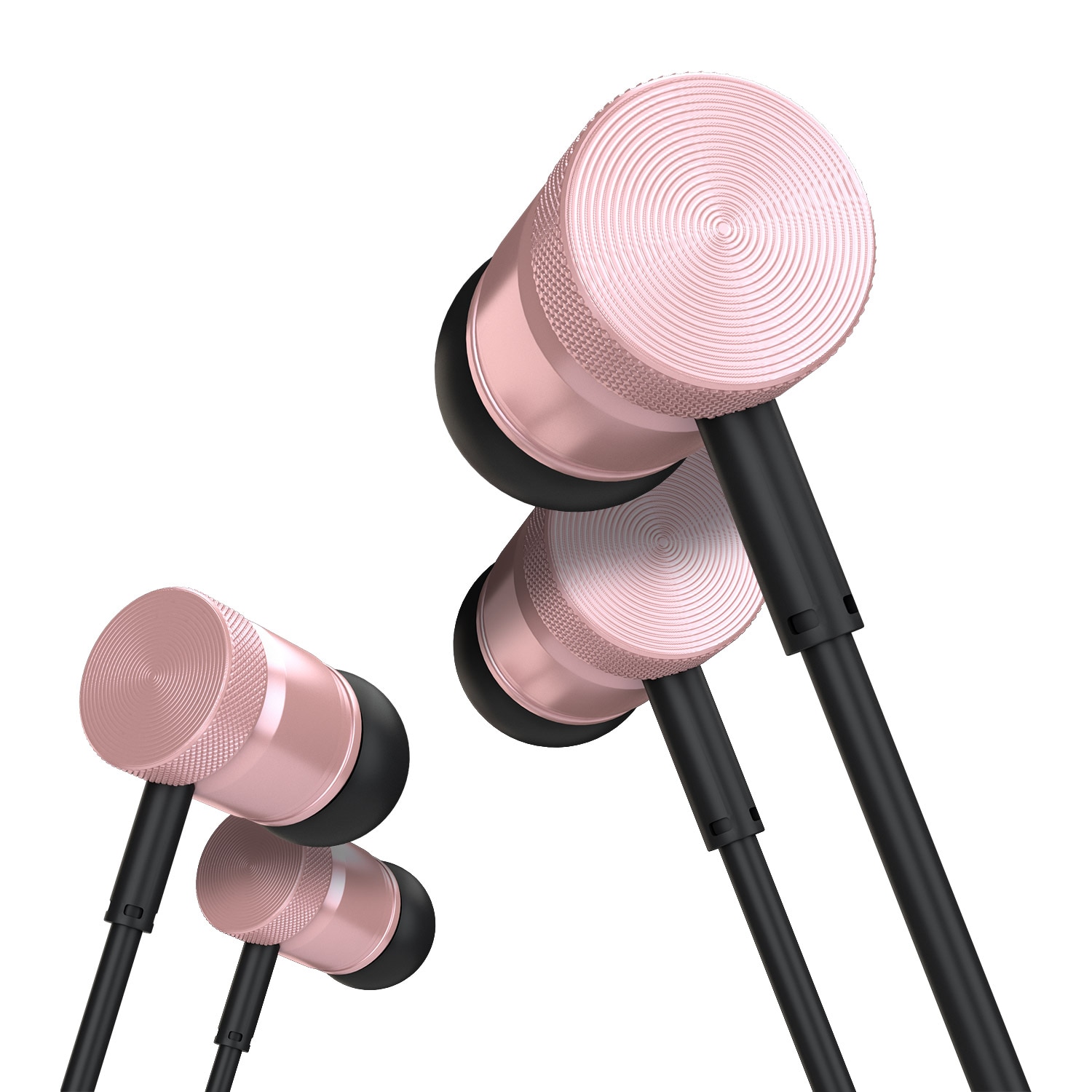 Set 2 perechi casti audio, Mojo, 95+-3dB, Roz