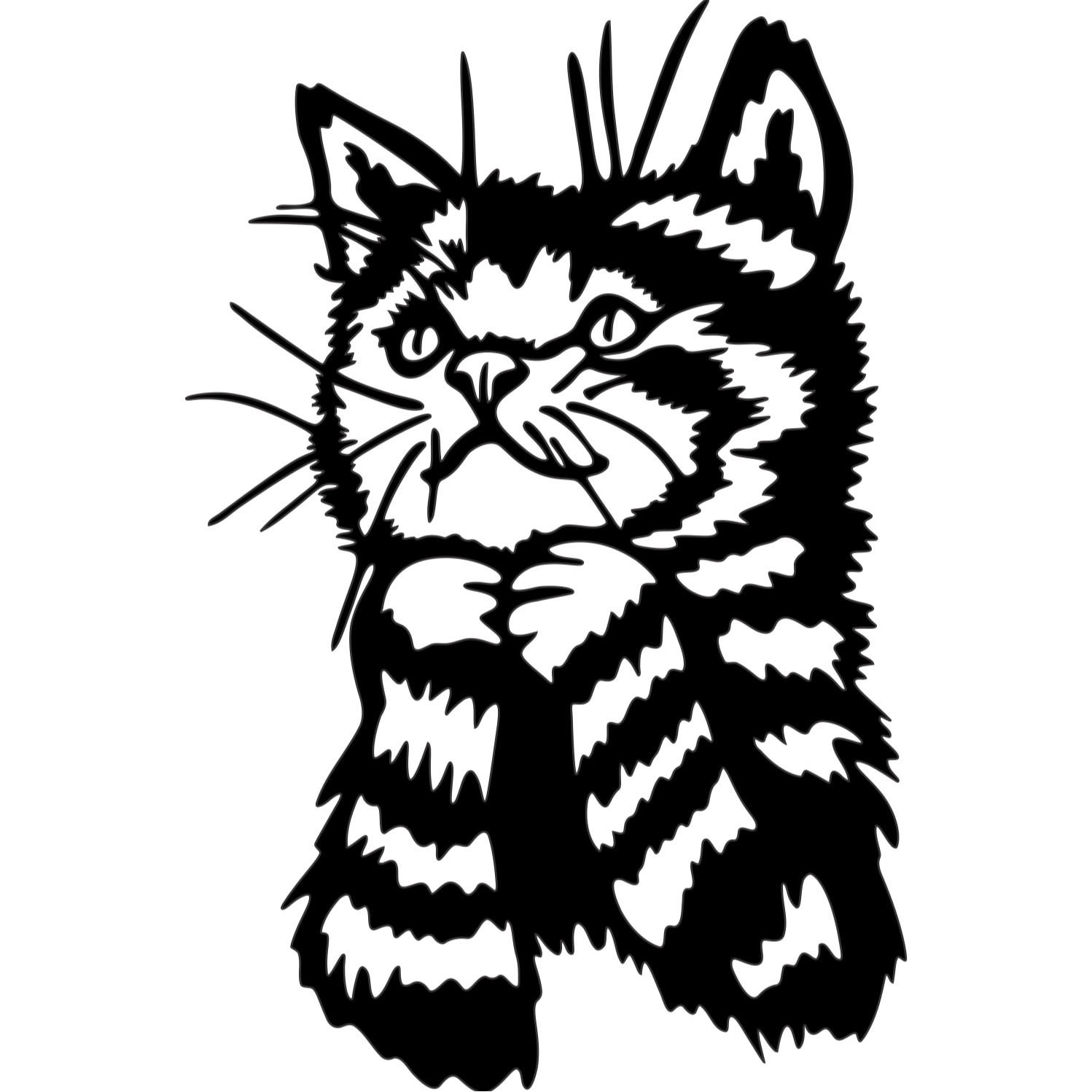 Decor perete Pisica HH797 din lemn 20x30 cm