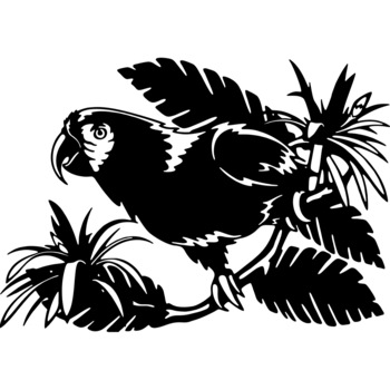 Decor perete Papagal HH789 din lemn 39x27 cm Decor perete Papagal HH789 din lemn 39x27 cm