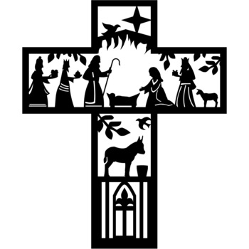 Decor perete Povestea Crucii HH685 din lemn 37x46 cm Decor perete Povestea Crucii HH685 din lemn 37x46 cm