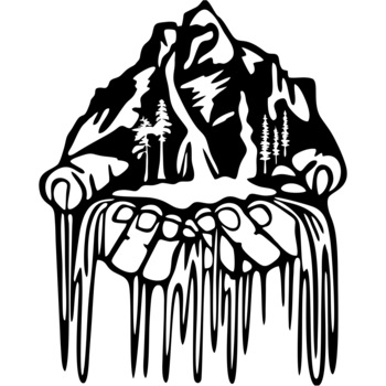 Decor perete Munte in Mana HH742 din lemn 27x34 cm Decor perete Munte in Mana HH742 din lemn 27x34 cm