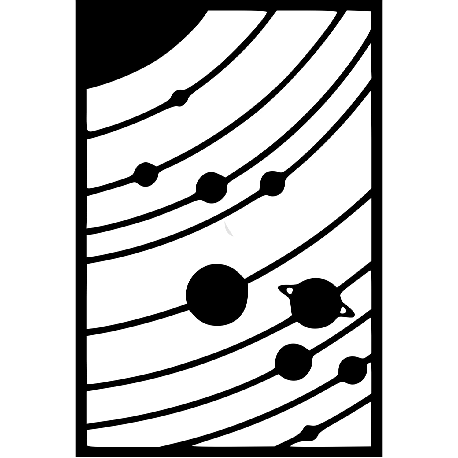 Decor perete Sistem Solar HH687 din lemn 20x30 cm