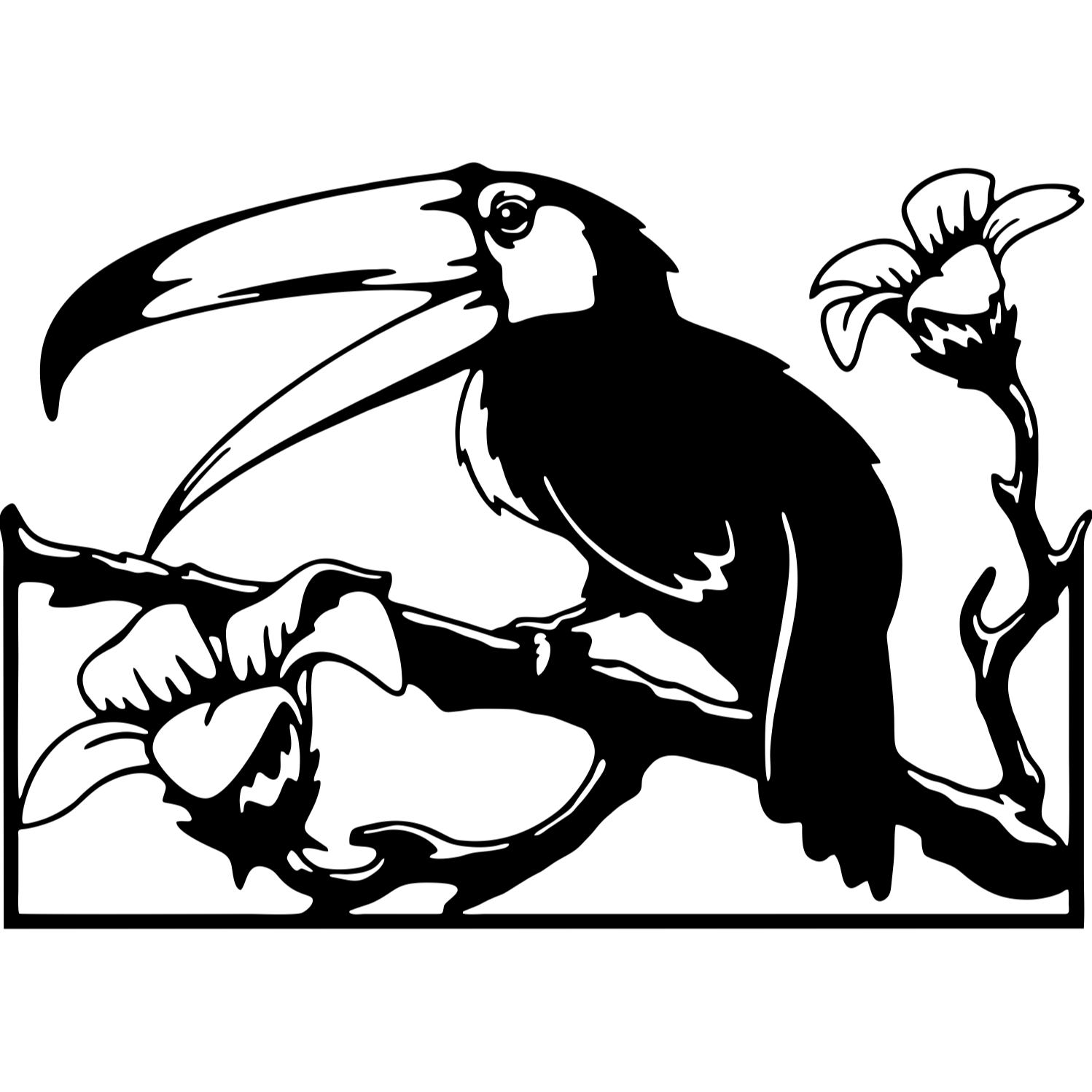 Decor perete Tucan HH804 din lemn 29x20 cm