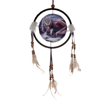 Dreamcatcher, LISA PARKER - Alianta dragonului cu lupul, 36cm Dreamcatcher, LISA PARKER - Alianta dragonului cu lupul, 36cm
