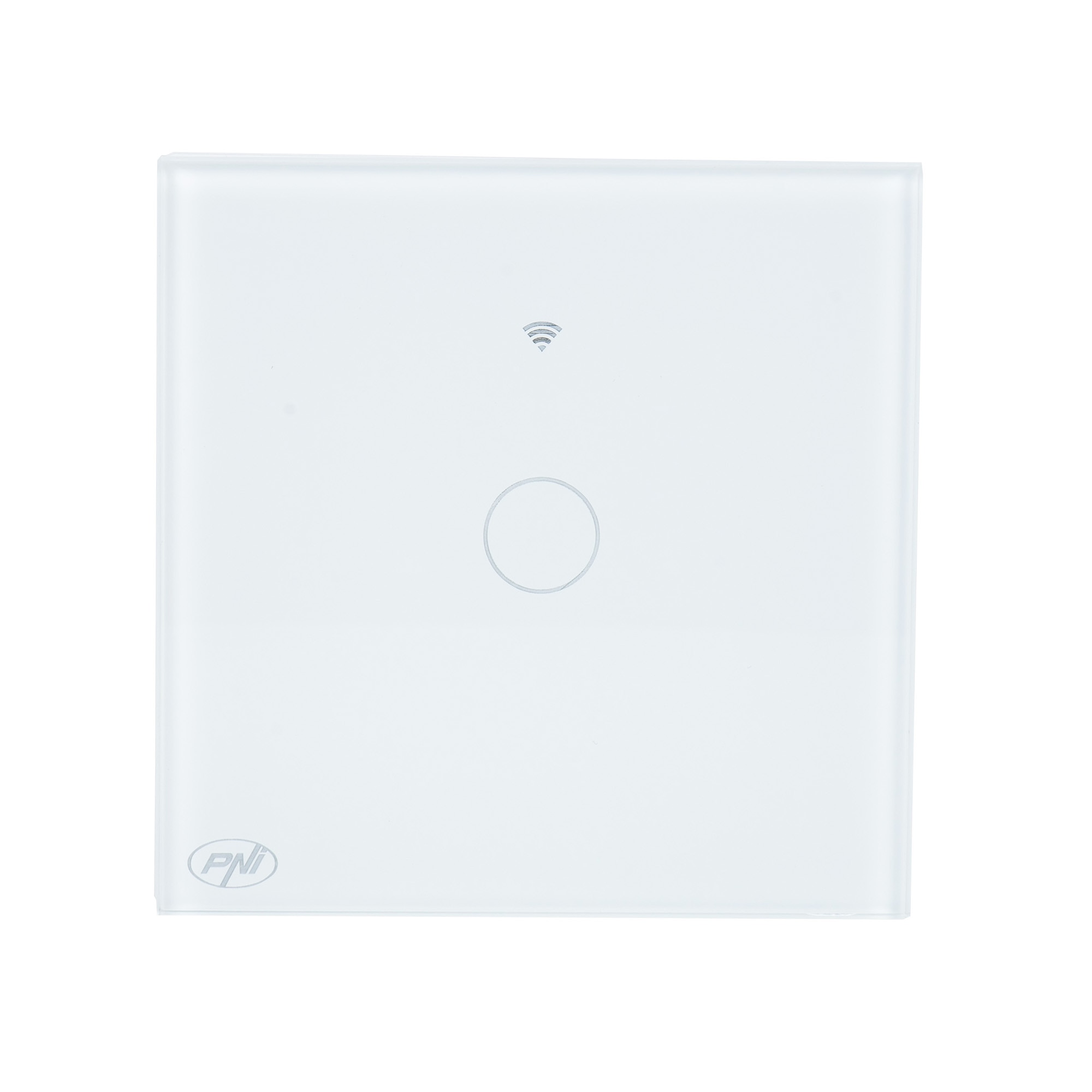 Intrerupator inteligent cu touch PNI SafeHome PT101L WiFi, 10A, control prin aplicatia Tuya Smart, compatibil cu Alexa si Google Assistant - Live Wire, fara nul