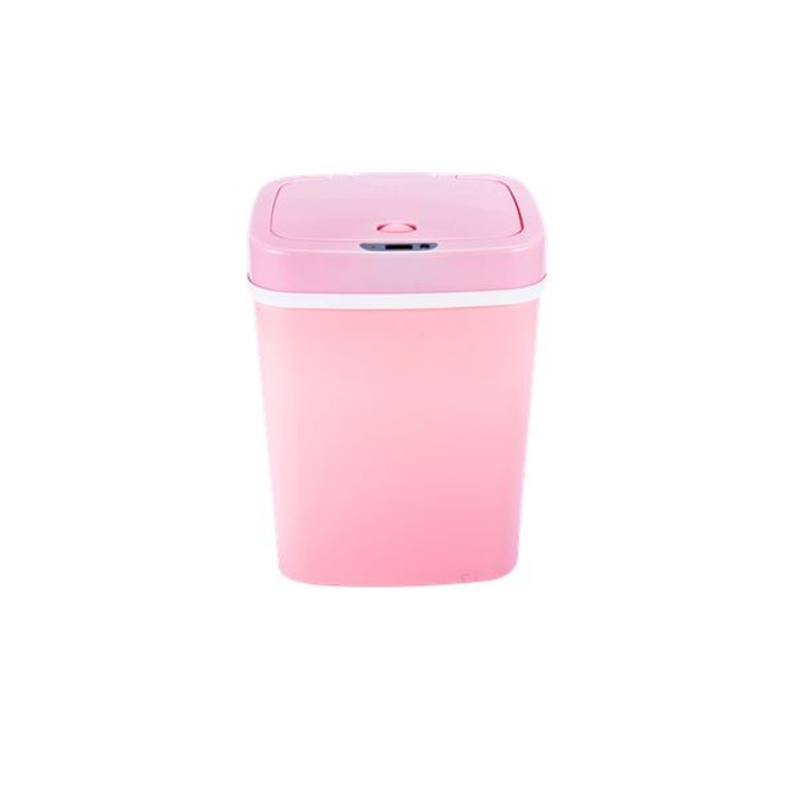 Cos cu senzor, Too, Plastic, 12 L, Roz/Alb