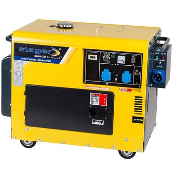 Generator insonorizat Stager DG 5500S+ATS, diesel, 4.2kW, monofazat, 3000 rpm, cu automatizare Generator insonorizat Stager DG 5500S+ATS, diesel, 4.2kW, monofazat, 3000 rpm, cu automatizare