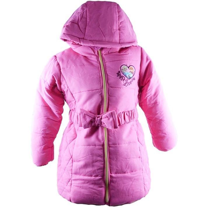 Kabát lányoknak Sun City Frozen RH1100-104, rózsaszín 104 CM