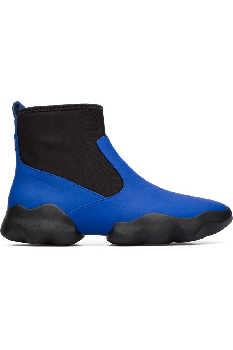 Pantofi sport Camper Dub, Piele naturala, Albastru/Negru, Albastru/Negru