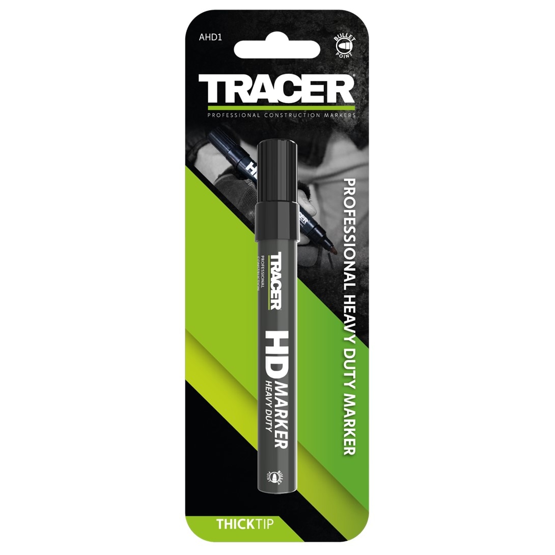 Marker permanent Tracer AHD1, Durabil, 3 mm, Negru
