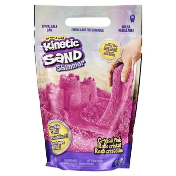 Rezerva Kinetic Sand, Glitter, Roz, 227 g Rezerva Kinetic Sand, Glitter, Roz, 227 g