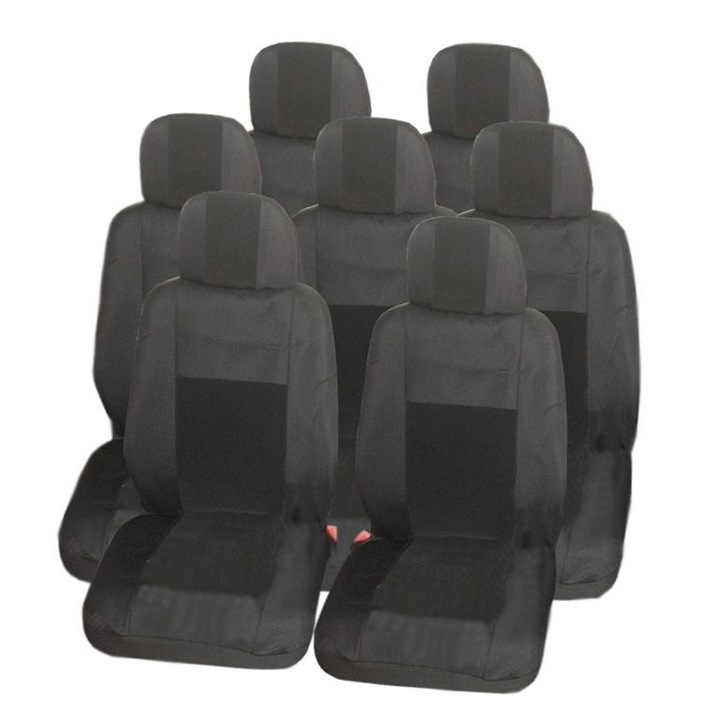 Калъфи/тапицерия Flexzon за VW Touran, Sharan, Ford Galaxy, Citroen C8, Peugeot 307SW, Citroen C4 Grand Picasso, Peugeot 806, 807, Черни