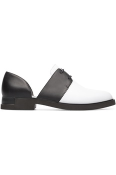 Pantofi Eleganti de dama Iman Camper, Talpa Joasa, Piele Naturala, 40 EU, Alb/Negru Pantofi Eleganti de dama Iman Camper, Talpa Joasa, Piele Naturala, 40 EU, Alb/Negru
