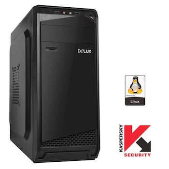 Sistem PC Pro457, Procesor Intel Core 3.20 GHz, Memorie RAM 8GB, Stocare 120SSD + 2TB, Black-D, Sistem operare Linux, Kaspersky Antivirus Sistem PC Pro457, Procesor Intel Core 3.20 GHz, Memorie RAM 8GB, Stocare 120SSD + 2TB, Black-D, Sistem operare Linux, Kaspersky Antivirus