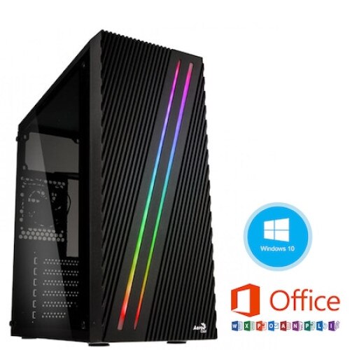 Sistem PC Pro322, Procesor Intel Core 3.3 GHz, Memorie RAM 8GB, Stocare 240SSD, Supernova-S, Sistem operare Windows, Microsoft Office