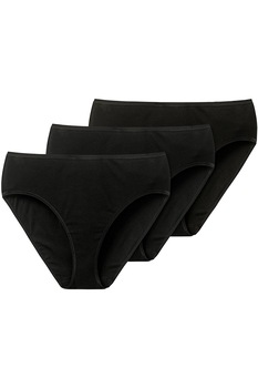 Set 3 perechi chiloti dama Schiesser, negri, 42 EU Set 3 perechi chiloti dama Schiesser, negri, 42 EU