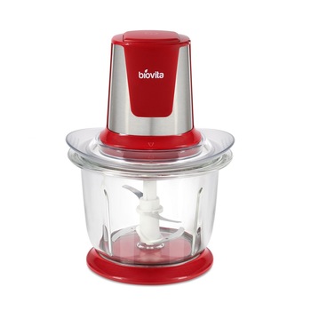 Tocator pentru alimente, 500W, 1 Litru, Biovita Storm, Rosu Tocator pentru alimente, 500W, 1 Litru, Biovita Storm, Rosu