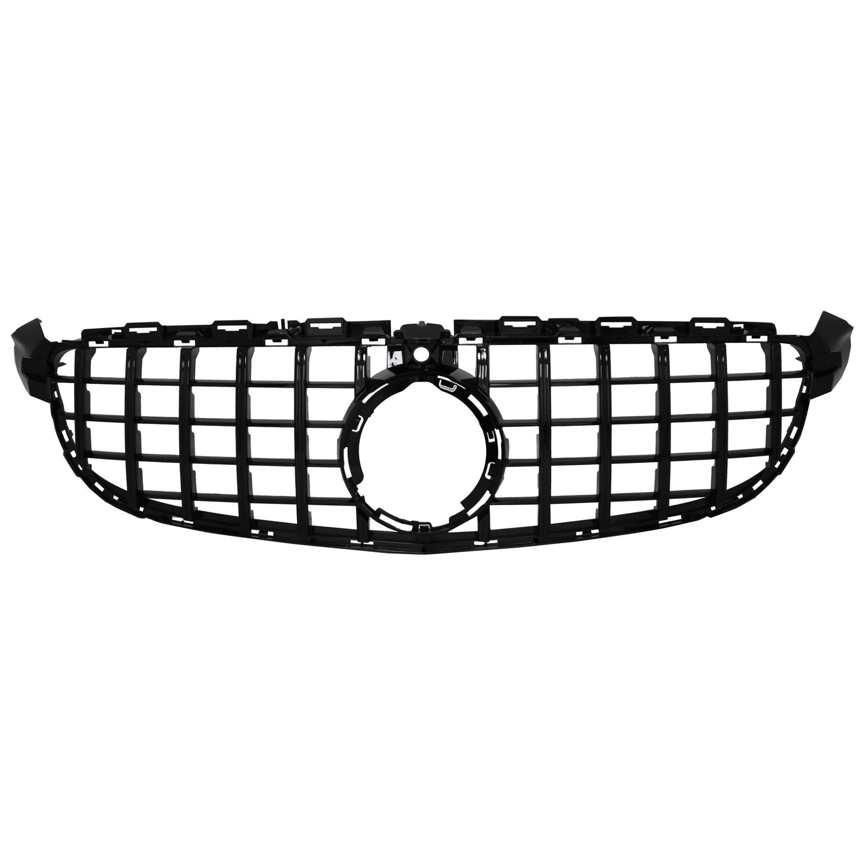 Grila Centrala compatibil cu Mercedes C-Class C63 W205 Sedan S205 T-Modell A205 Cabriolet C205 Coupe (03.2018-2020) GTR Panamericana Negru Lucios