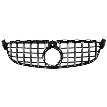 Grila Centrala compatibil cu Mercedes C-Class C63 W205 Sedan S205 T-Modell A205 Cabriolet C205 Coupe (03.2018-2020) GTR Panamericana Crom Grila Centrala compatibil cu Mercedes C-Class C63 W205 Sedan S205 T-Modell A205 Cabriolet C205 Coupe (03.2018-2020) GTR Panamericana Crom