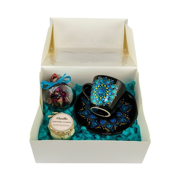 Set cadou, Yoobirim Box, pictat mandala, multicolor, 200ml Set cadou, Yoobirim Box, pictat mandala, multicolor, 200ml