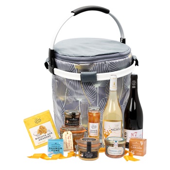 Cos cadou Sphere Gustative cu terine, vin si dulciuri frantuzesti pentru Sarbatori, Ducs de Gascogne, 10 produse Cos cadou Sphere Gustative cu terine, vin si dulciuri frantuzesti pentru Sarbatori, Ducs de Gascogne, 10 produse