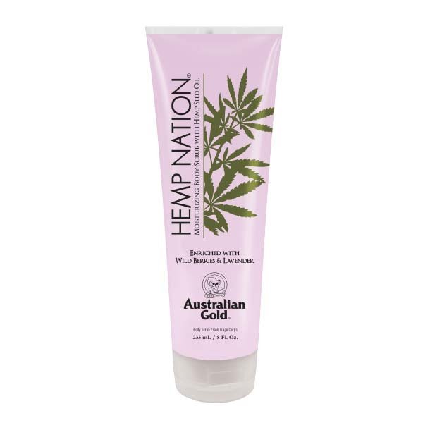 Scrub pentru corp Australian Gold Hemp Nation Wild Berries & Lavender 235ml