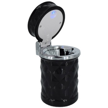 Scrumiera auto LED IdealSTORE prindere 2in1-grila ventilatie sau in suportul de pahar Scrumiera auto LED IdealSTORE prindere 2in1-grila ventilatie sau in suportul de pahar