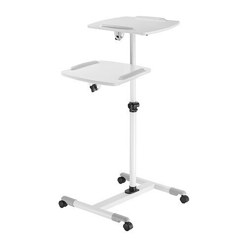 Masuta videoproiector/laptop BlackMount TableStand 6A, inaltime reglabila, functie de inclinare, max. 10 kg, alb