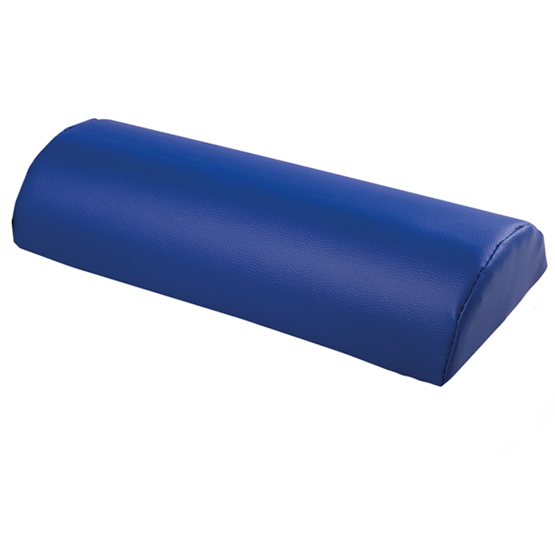 Semicilindru 59x20x12 cm, pentru gimnastica si recuperare, burete cu husa din piele sintetica, Albastru