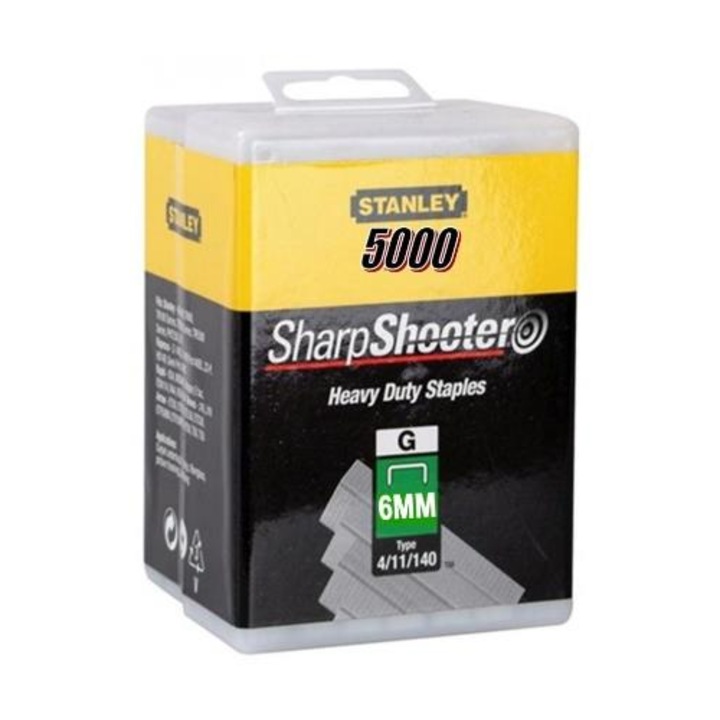 Set 5000 capse, Stanley 1-TRA704-5T, tip G, 6mm, 4/11/140