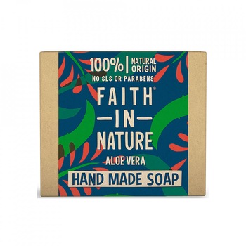 Sapun natural solid cu Aloe Vera, Faith in Nature, 100 gr Sapun natural solid cu Aloe Vera, Faith in Nature, 100 gr